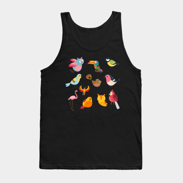 Enjoy the Natural World Bird Lovers Tank Top by Mas Design